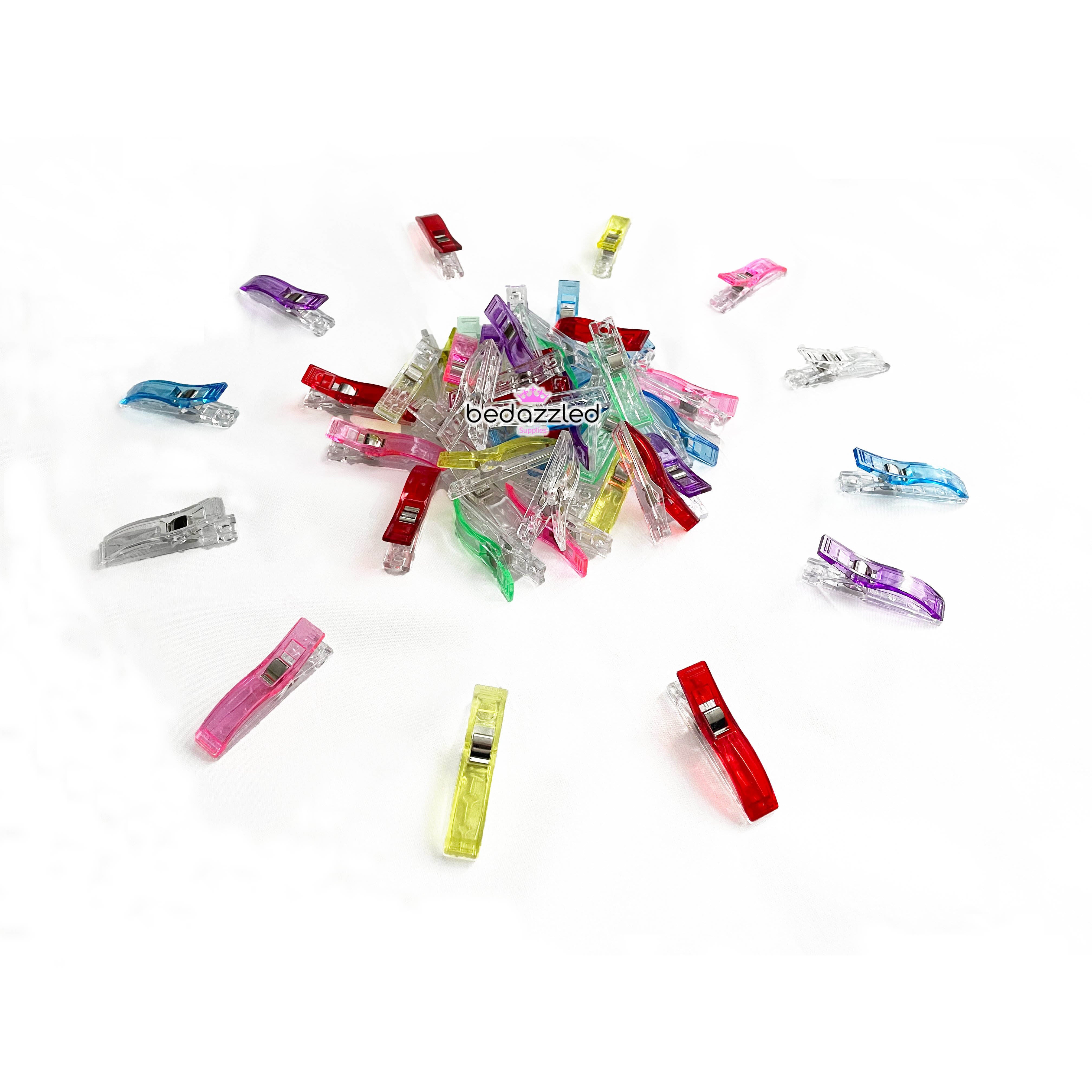 Large Sewing Clips, Assorted Colors – Bedazzled Supplies
