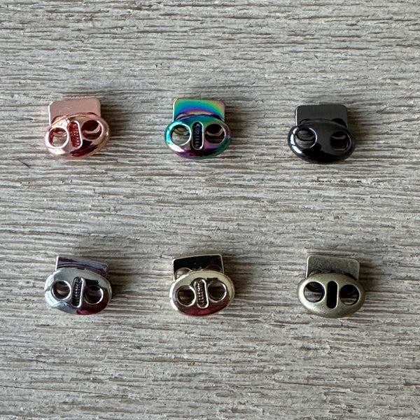 Double Hole Metal Oval Cord Stopper