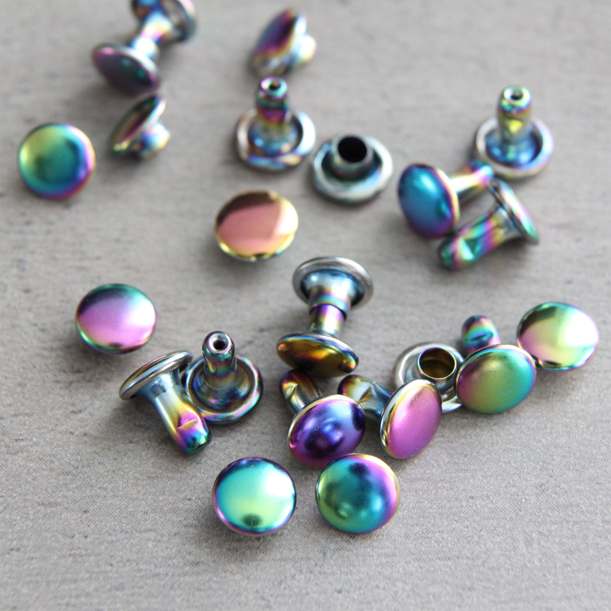 Double Cap Rivets 6mm (20sets) – Bedazzled Supplies