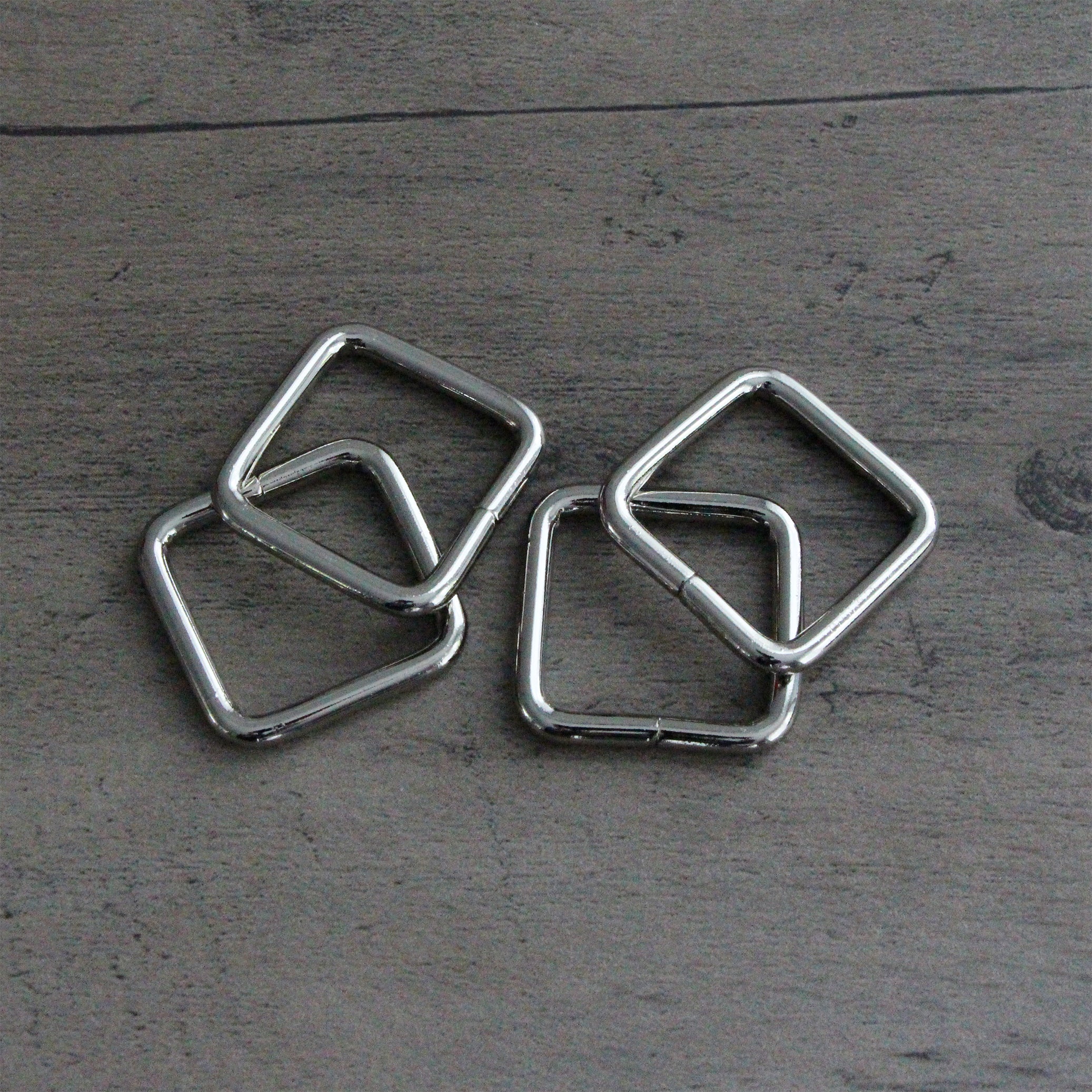 Three Ring Rectangular Rectangular Rings - 3/4 inch (4pc) – Bedazzled Supplies