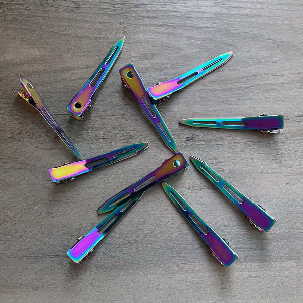Large Rainbow Colored Sewing Clips