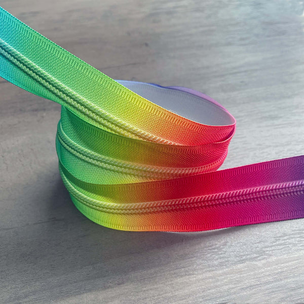 #5 Nylon Rainbow Candy Zipper Tape
