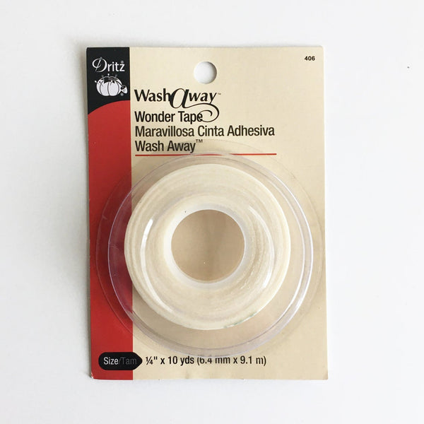 Dritz Wash-Away Wonder Tape, 1/4", 10 yards